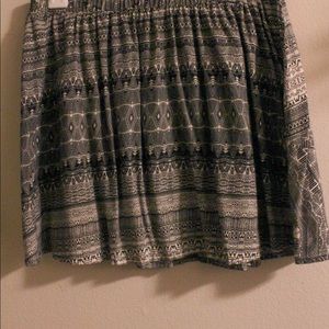 PacSun Black and White Tribal Mini Skirt